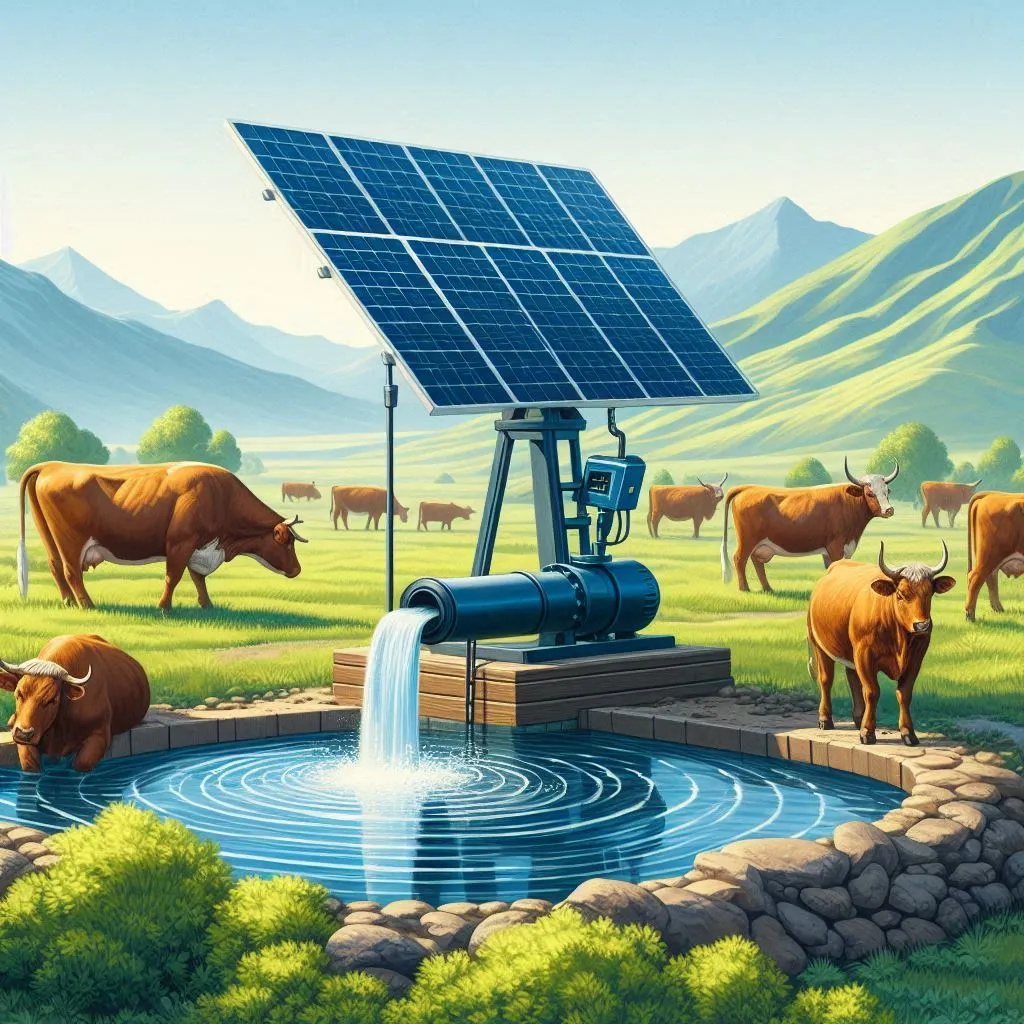 sistema de bombeo solar con paneles solares para agroindustrias - ganadería - bombeo de agua potable - Bombeo solar para agroindustrias